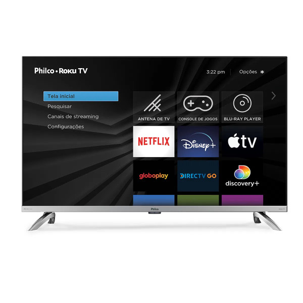 Smart TV 32” Philco Led PTV32G7PR2CSBLH Roku TV Dolby Audio